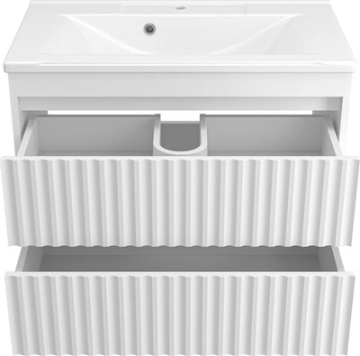 Тумба с умывальником Misty Balaton 80 / BAL-06080-01-01П2Я+5003800