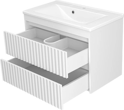 Тумба с умывальником Misty Balaton 80 / BAL-06080-01-01П2Я+5003800