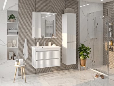 Тумба с умывальником Misty Balaton 80 / BAL-06080-01-01П2Я+5003800