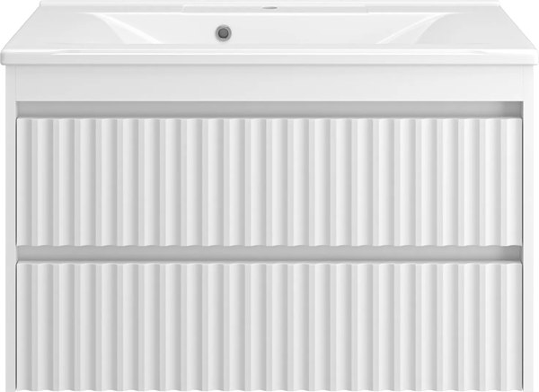 Тумба с умывальником Brevita Balaton 90 / BAL-06090-01-01П2Я+5224900 - фото