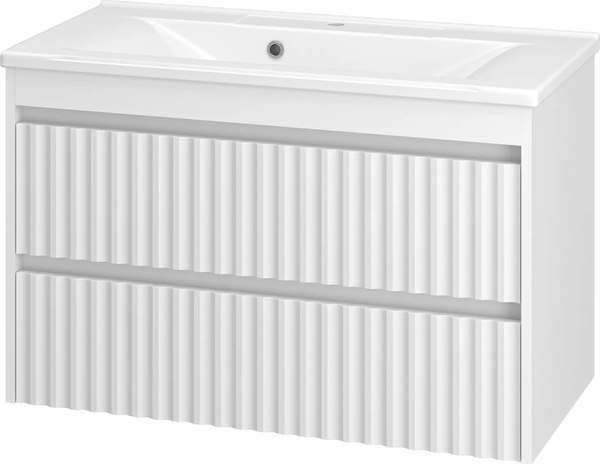 Тумба с умывальником Brevita Balaton 90 / BAL-06090-01-01П2Я+5224900