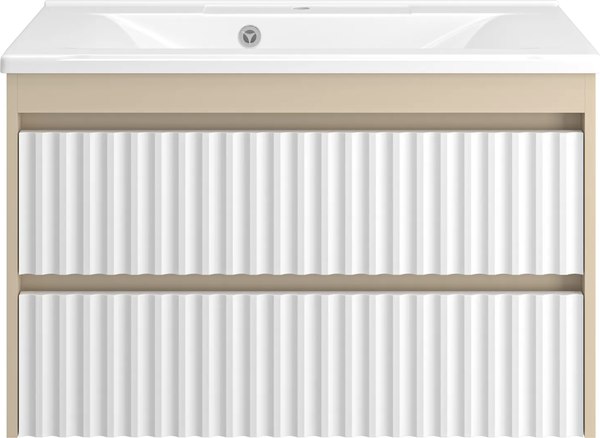 Тумба с умывальником Brevita Balaton 90 / BAL-06090-03-012Я+5224900 - фото