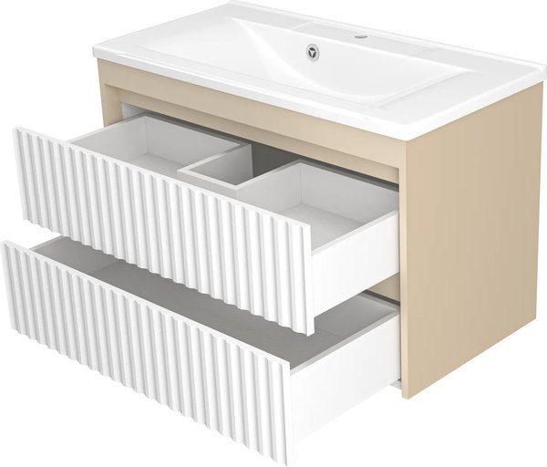 Тумба с умывальником Brevita Balaton 90 / BAL-06090-03-012Я+5224900