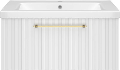 Тумба с умывальником Misty Alicante 80 / ALI-09080-0101Я+2050021400110