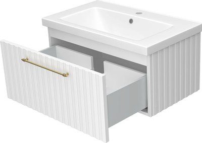 Тумба с умывальником Misty Alicante 80 / ALI-09080-0101Я+2050021400110