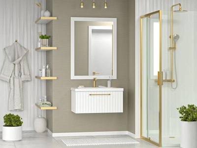 Тумба с умывальником Misty Alicante 80 / ALI-09080-0101Я+2050021400110