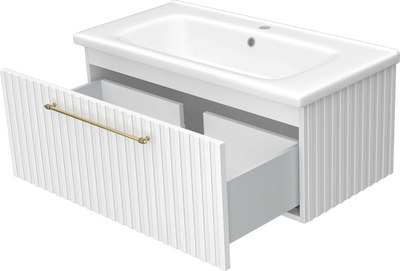 Тумба с умывальником Misty Alicante 90 / ALI-09090-0101Я+2050025400215