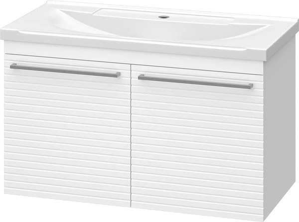 Тумба с умывальником Misty Catania 80 / CAT-01080-074П+Р-Евв14080-Д - фото