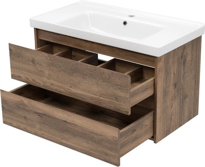 Тумба с умывальником Misty Dallas 90 / DAL-01090-074П+641617