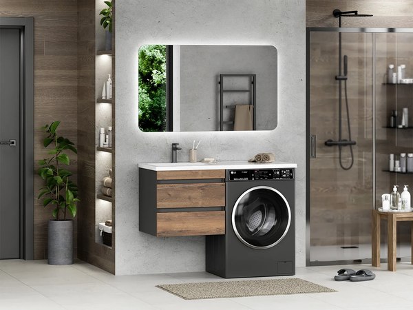 Тумба с умывальником Misty Коломбо 60 / П-Кол06060-011П2Я+5217120