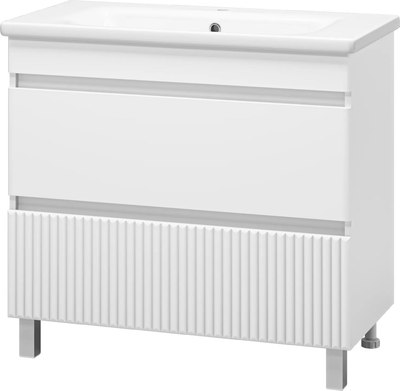 Тумба с умывальником Misty Мира 90 / П-Мир-01090-012Я+13090-KL - фото