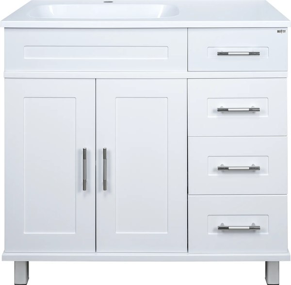 Тумба с умывальником Misty Купер 90 / П-Куп01090-0124ЯЛ+ФР-00003411 - фото