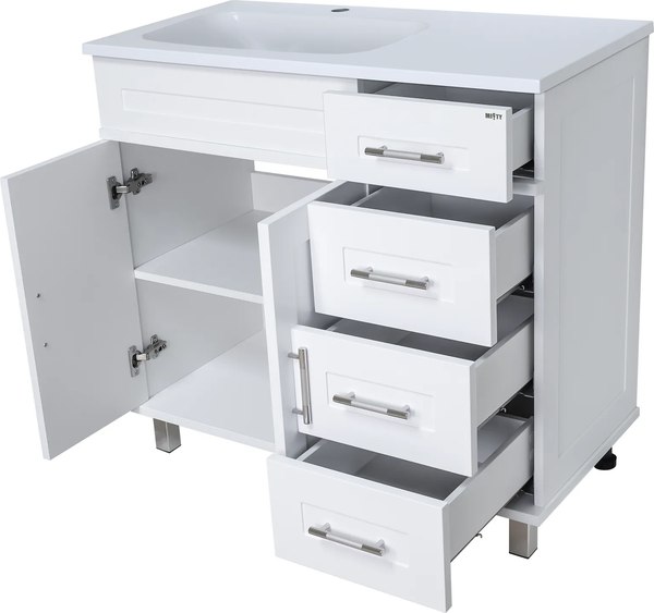 Тумба с умывальником Misty Купер 90 / П-Куп01090-0124ЯЛ+ФР-00003411