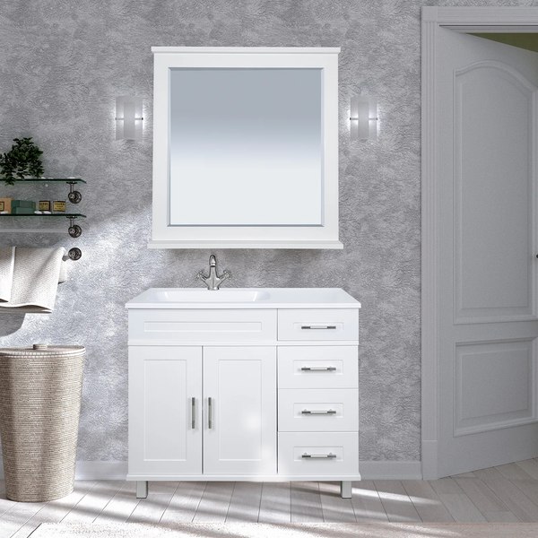 Тумба с умывальником Misty Купер 90 / П-Куп01090-0124ЯЛ+ФР-00003411