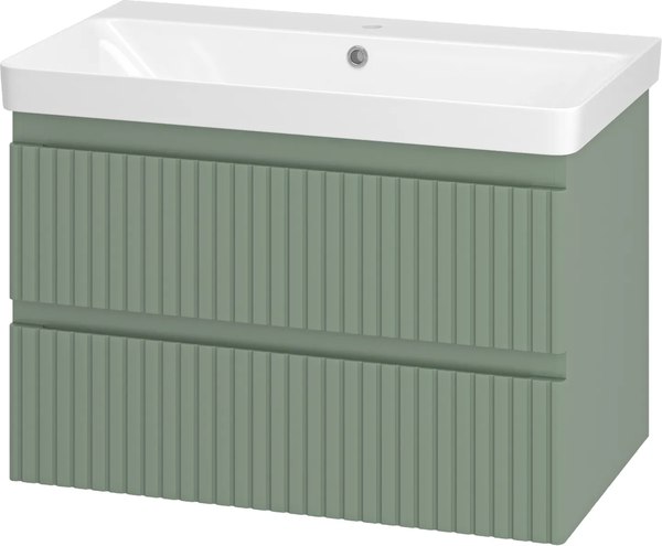 Тумба с умывальником Brevita Victory 80 / VIC-09080-0802Я+11080-KL - фото