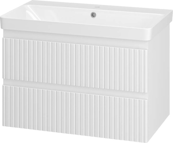 Тумба с умывальником Brevita Victory 80 / VIC-09080-0102Я+11080-KL - фото