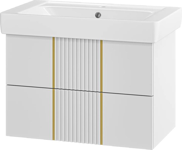 Тумба с умывальником Brevita Vega 80 / VEG-09080-0102Я+192185 - фото