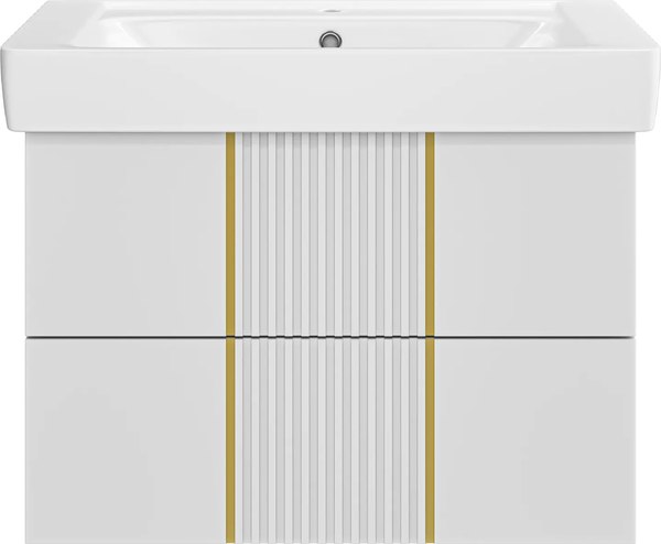 Тумба с умывальником Brevita Vega 80 / VEG-09080-0102Я+192185