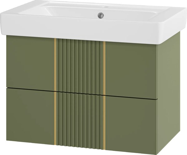 Тумба с умывальником Brevita Vega 80 / VEG-09080-0802Я+192185 - фото