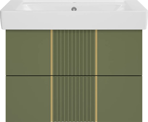 Тумба с умывальником Brevita Vega 80 / VEG-09080-0802Я+192185