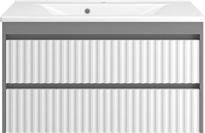 Тумба с умывальником Misty Balaton 100 / BAL-06100-01-012Я+5004100