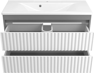 Тумба с умывальником Misty Balaton 100 / BAL-06100-01-012Я+5004100