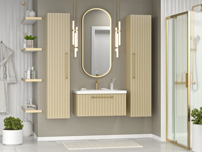 Тумба с умывальником Brevita Alicante 80 / ALI-09080-4601Я+2050021400110