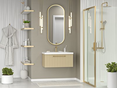 Тумба с умывальником Brevita Alicante 80 / ALI-09080-4601Я+2050021400110