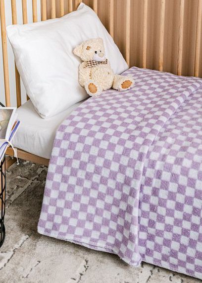 Одеяло для малышей Бояртекс Байковое клетка 100x140 - фото