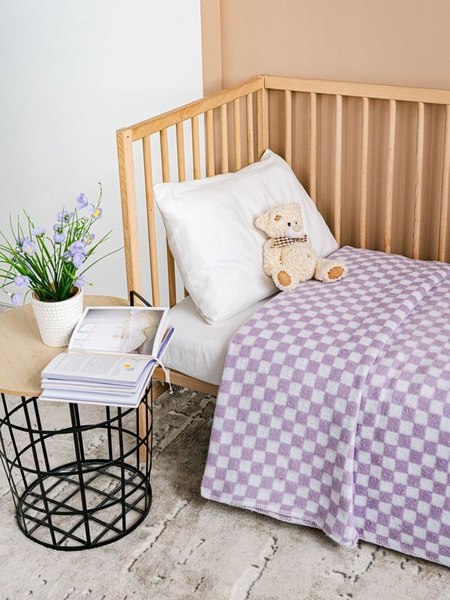 Одеяло для малышей Бояртекс Байковое клетка 100x140