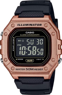 Часы наручные мужские Casio W-218HM-5B - фото
