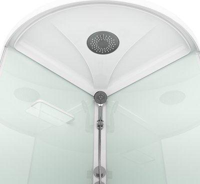 Душевая кабина Domani-Spa Simple 99 / DS01Sm99LWCl00 (белый/прозрачное стекло)