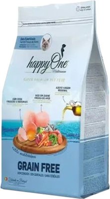 Сухой корм для кошек HappyOne Mediterraneum для стерилиз. со свежим яйцом и свежим мясом птицы - фото