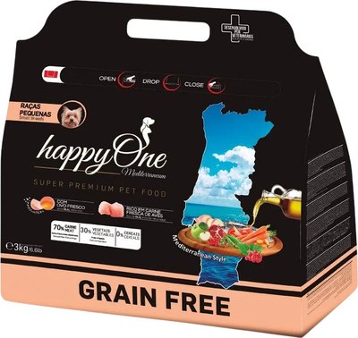 Сухой корм для собак HappyOne Mediterraneum со свежим яйцом и свежим мясом птицы - фото