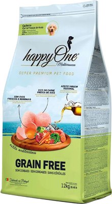 Сухой корм для собак HappyOne Mediterraneum беззерновой со свежим яйцом и свежим мясом птицы - фото