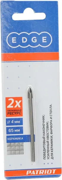 Сверло PATRIOT По керамике 4х65мм / 815010061