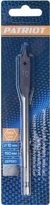 Сверло PATRIOT По дереву перовое 10х150мм / 815010181
