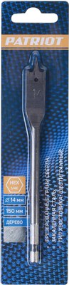 Сверло PATRIOT По дереву перовое 14х150мм / 815010183