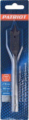 Сверло PATRIOT По дереву перовое 16х150мм / 815010184