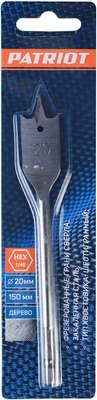 Сверло PATRIOT По дереву перовое 20х150мм / 815010186