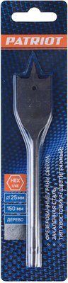 Сверло PATRIOT По дереву перовое 25х150мм / 815010188