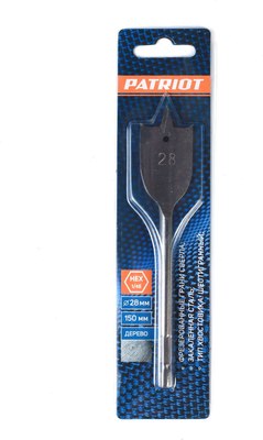 Сверло PATRIOT По дереву перовое 28х150мм / 815010189