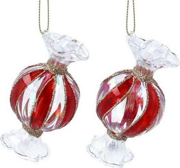 Елочная игрушка Gisela Graham All Glass. Конфета / 02412