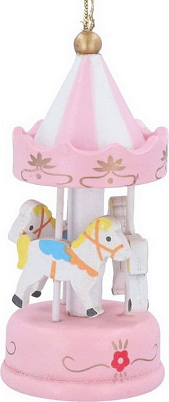 Елочная игрушка Gisela Graham Baby's First Christmas. Карусель 16654-1 - фото