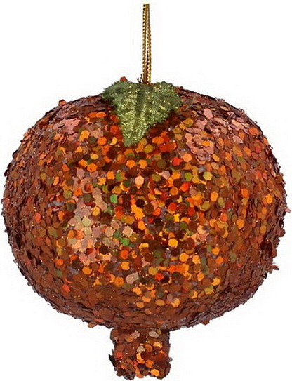 Елочная игрушка Gisela Graham Carnival. Сияющий гранат / 16192-2 - фото