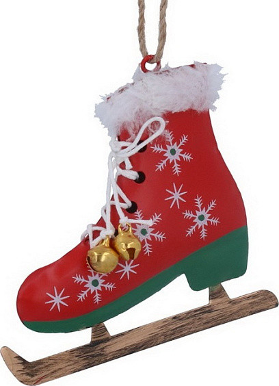 Елочная игрушка Gisela Graham Ski Lodge. Конькобежный ботинок / 15900 - фото