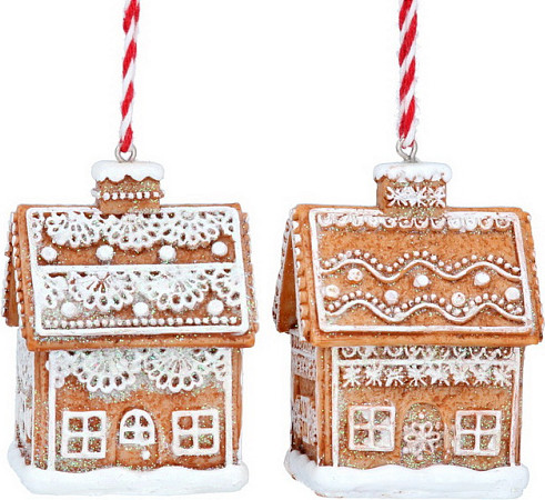 Елочная игрушка Gisela Graham Ski Lodge. Пряничный домик / 10489