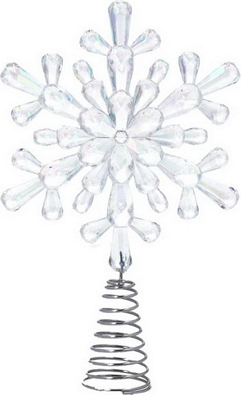 Верхушка для елки Gisela Graham Pink Candyland. Снежинка / 34809 - фото