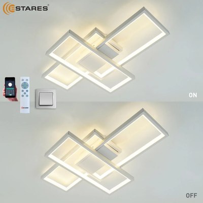 Люстра Estares Sven 65W 3S-APP-550x360x80-WHITE/WHITE-220-IP20