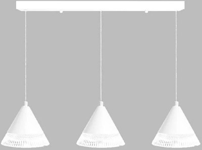 Люстра Estares Lampa 21W 3R-ON/OFF-600х1340-WHITE/CLEAR-220-IP20 - фото